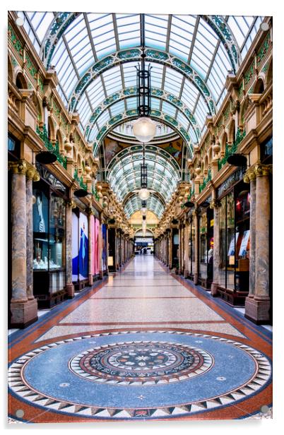 Leeds County Arcade Acrylic by Tim Hill