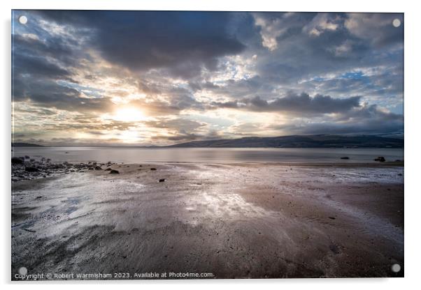 Majestic Scottish Sunset Acrylic by RJW Images