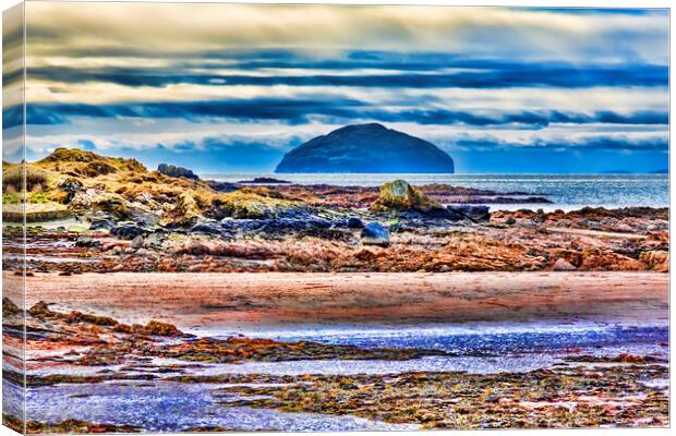 Evening at Ailsa Craig Canvas Print by Valerie Paterson