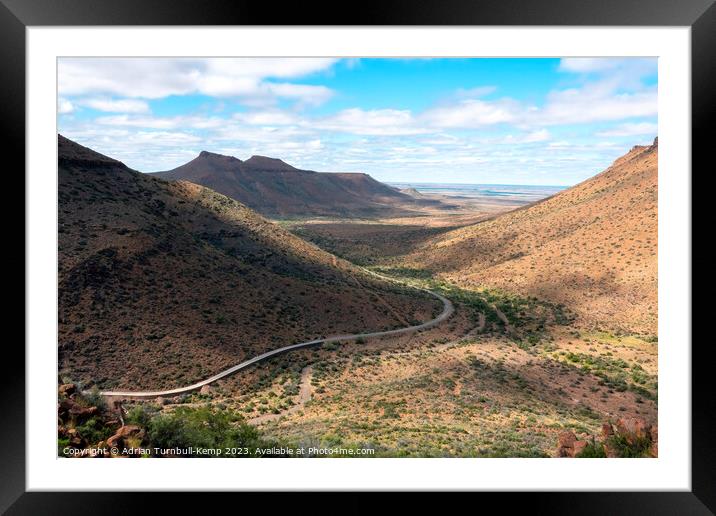 Klipspringer Pass, Karoo National Park Framed Mounted Print by Adrian Turnbull-Kemp