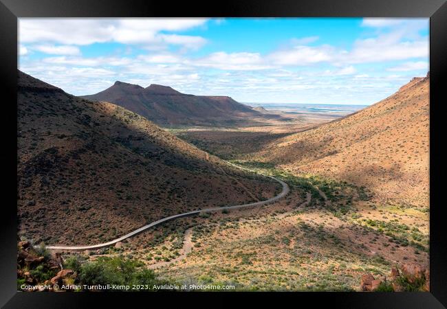 Klipspringer Pass, Karoo National Park Framed Print by Adrian Turnbull-Kemp