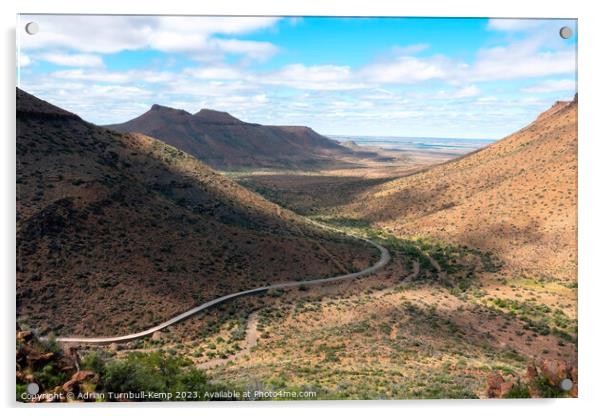 Klipspringer Pass, Karoo National Park Acrylic by Adrian Turnbull-Kemp
