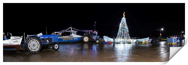 Filey Christmas Tree Panoramic Print by Tim Hill