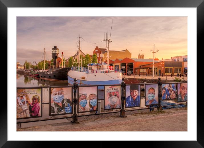 Hull Marina NHS Heroes Framed Mounted Print by Tim Hill
