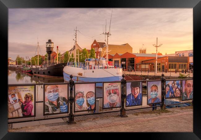 Hull Marina NHS Heroes Framed Print by Tim Hill