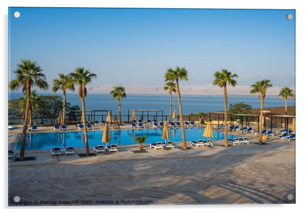 Dead Sea Beach Resort in Jordan Acrylic by Dietmar Rauscher