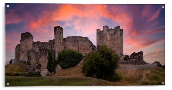 Unleashing the Charm of Conisbrough Castle Acrylic by Tim Hill