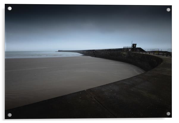 Newhaven Harbour Acrylic by Mark Jones