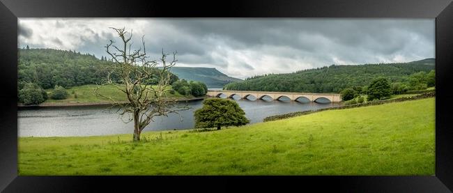 Ladybower Viaduct Panoramic Framed Print by Tim Hill