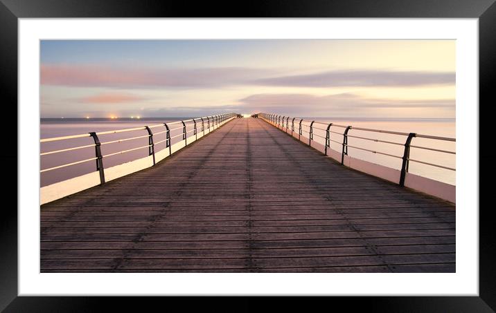 Majestic Sunrise at Saltburn Pier Framed Mounted Print by Tim Hill