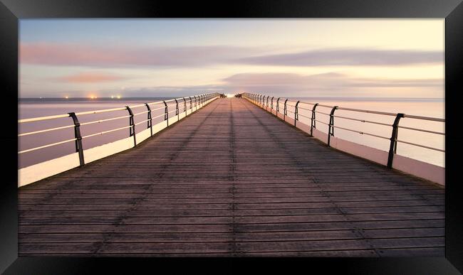 Majestic Sunrise at Saltburn Pier Framed Print by Tim Hill