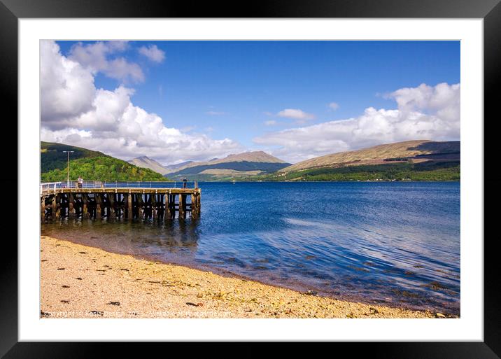 Inveraray Pier and Loch Fyne Framed Mounted Print by Kasia Design
