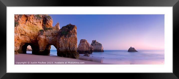 Algarve panorama, Portugal Framed Mounted Print by Justin Foulkes