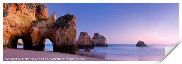 Algarve panorama, Portugal Print by Justin Foulkes