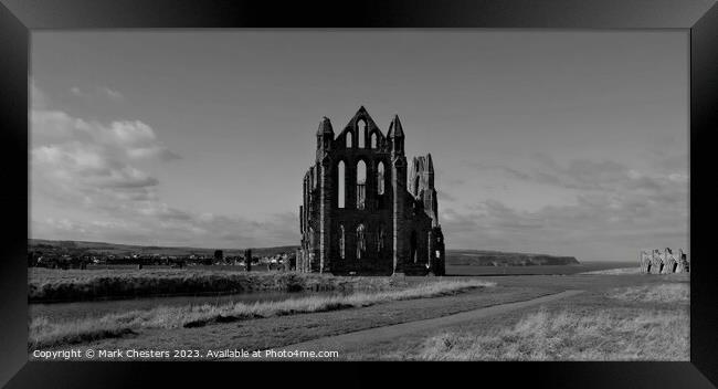 Majestic Ruins of Whitby Abbey Framed Print by Mark Chesters