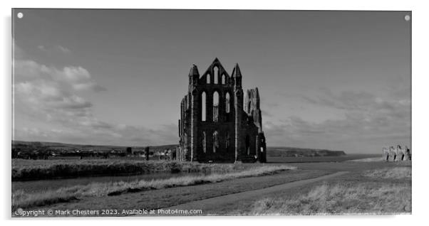 Majestic Ruins of Whitby Abbey Acrylic by Mark Chesters