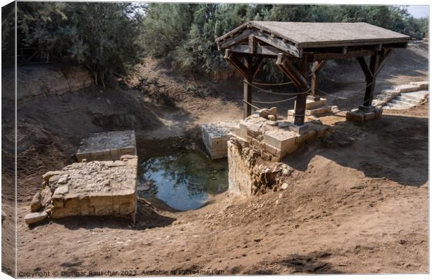 Baptism Site of Jesus in Bethany Beyond Jordan Canvas Print by Dietmar Rauscher