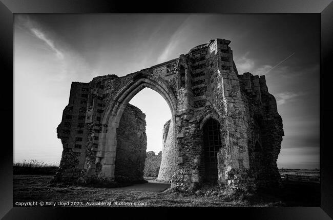 Mystical St Benets Abbey Ruins Framed Print by Sally Lloyd