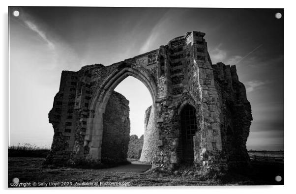 Mystical St Benets Abbey Ruins Acrylic by Sally Lloyd