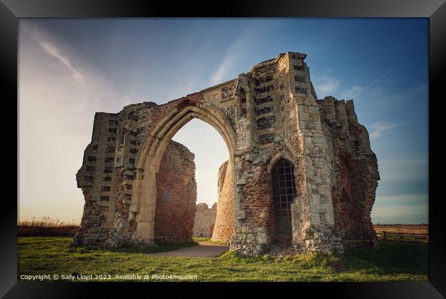 The Timeless Charm of St Benets Abbey Ruins Framed Print by Sally Lloyd