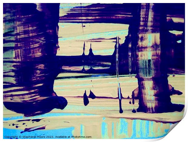 Acrylic abstract Print by Stephanie Moore