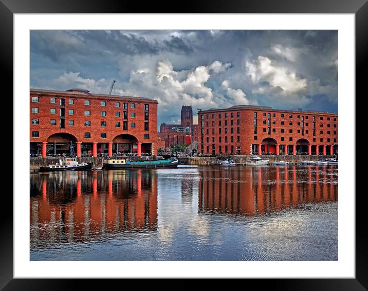 Royal Albert Dock, Liverpool Framed Mounted Print by Darren Galpin