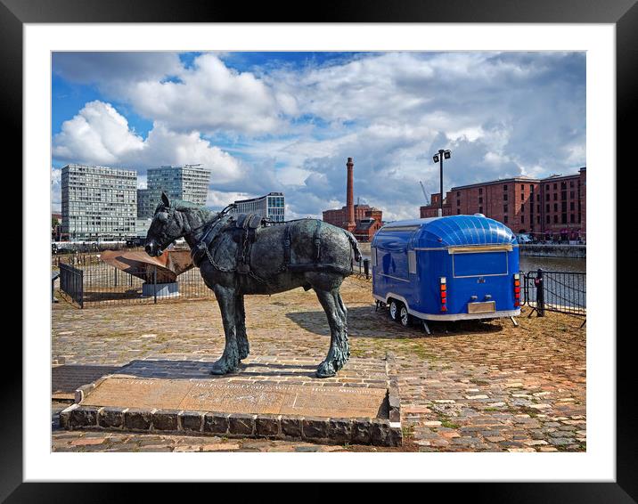 The Working Horse Monument, Liverpool Framed Mounted Print by Darren Galpin