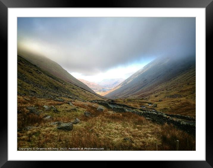Outdoor mountain Framed Mounted Print by Graeme Kitching