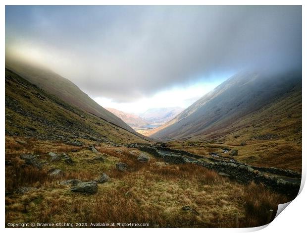 Outdoor mountain Print by Graeme Kitching