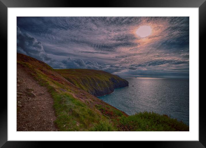Sunset at Perranporth HDR Framed Mounted Print by Glen Allen