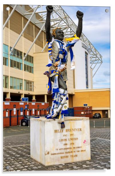 Billy Bremner Monument Acrylic by Steve Smith