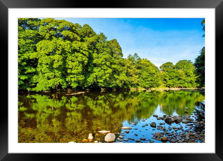 The River Swale Framed Mounted Print by Steve Smith