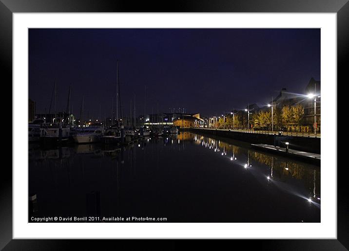 Hull Marina (old Humber Dock) Framed Mounted Print by David Borrill