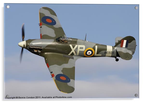 Hawker Hurricane Acrylic by Bernie Condon