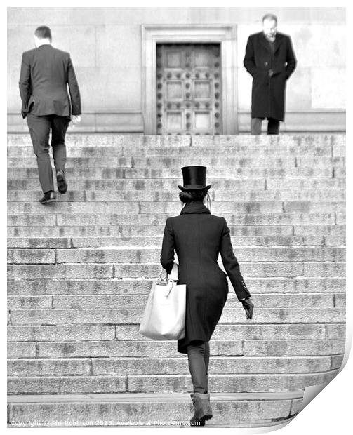London top hat Print by Phil Robinson