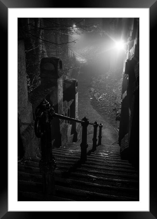 Spooky stairs  Framed Mounted Print by Dorringtons Adventures