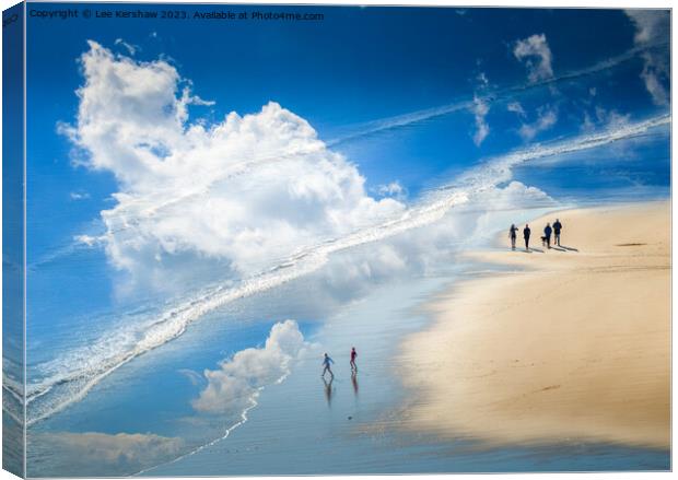 "The Enchanting Union of Sky and Sea" Canvas Print by Lee Kershaw