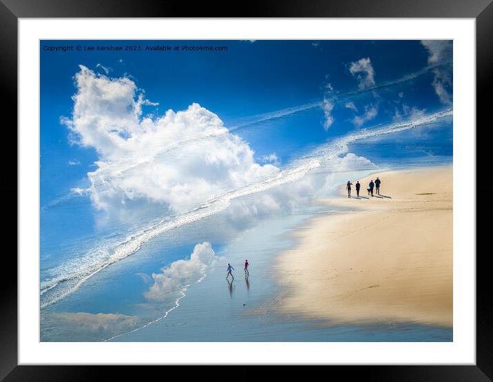 "The Enchanting Union of Sky and Sea" Framed Mounted Print by Lee Kershaw