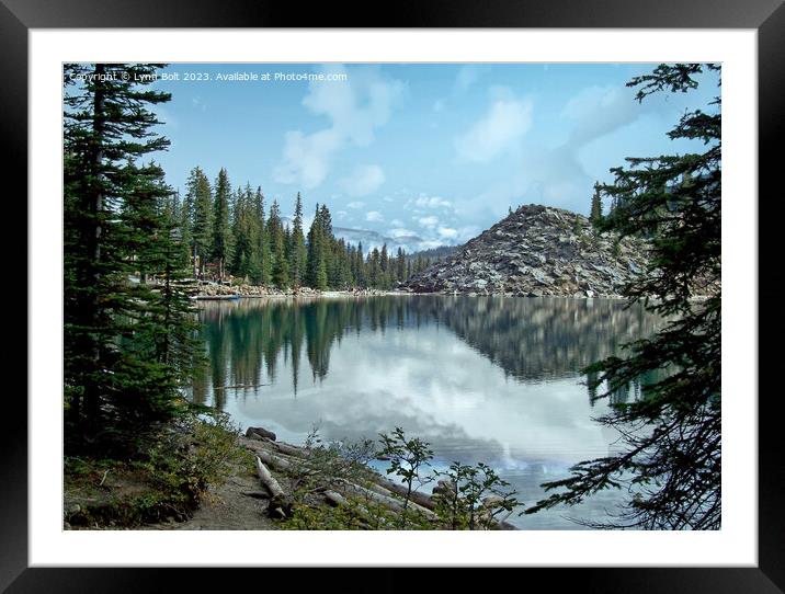 Moraine Lake Alberta Framed Mounted Print by Lynn Bolt