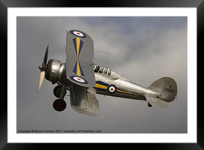 Gloster Gladiator Framed Mounted Print by Bernie Condon