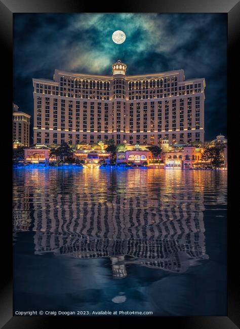 Bellagio Hotel - Las Vegas Framed Print by Craig Doogan