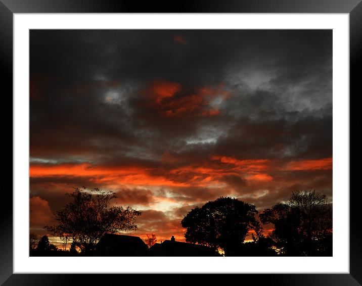 Pembrokeshire Sunset Framed Mounted Print by Steve Purnell