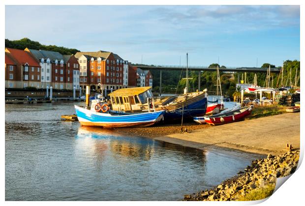 The River Esk Whitby Print by Steve Smith