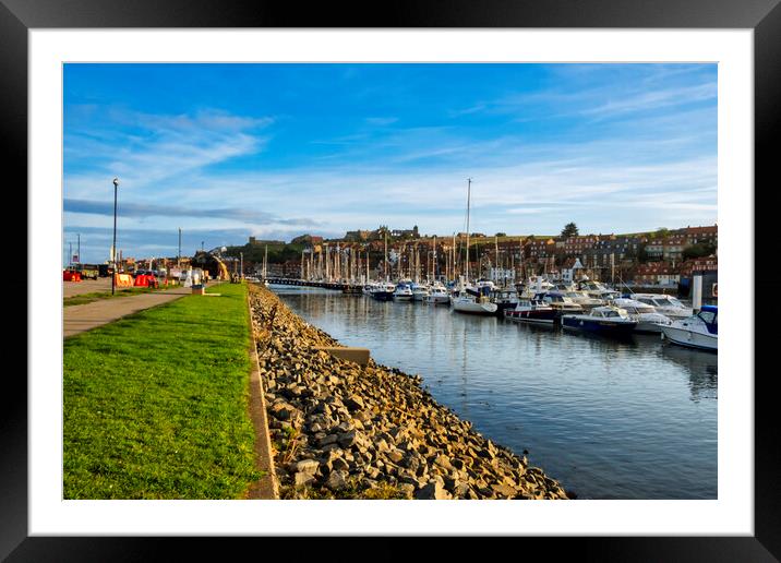 Whitby Yachting Framed Mounted Print by Steve Smith