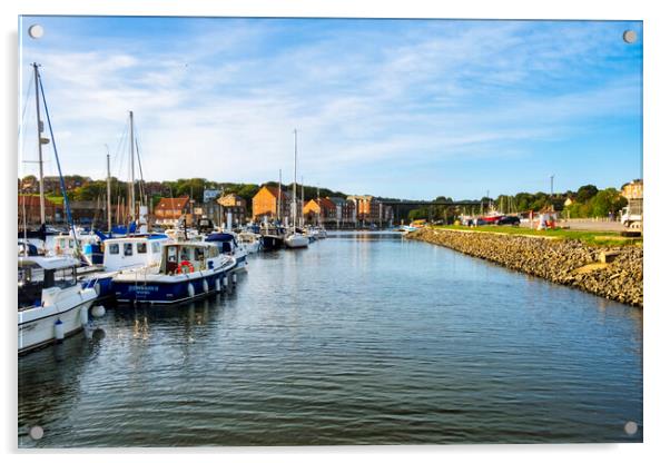 Serene Haven of Whitby Acrylic by Steve Smith