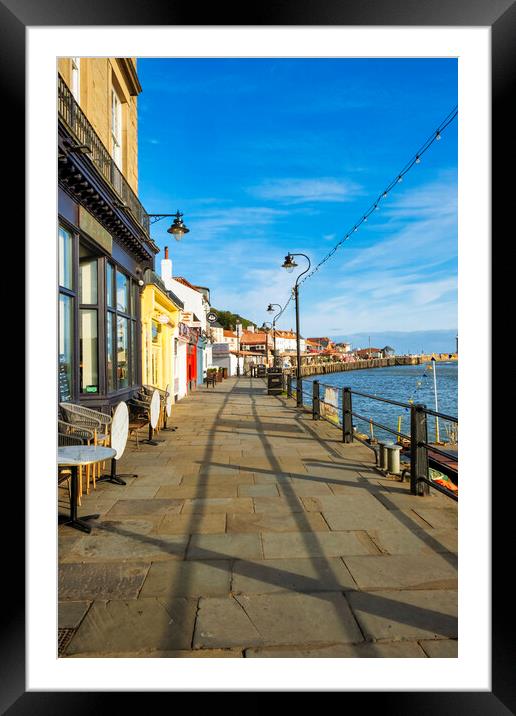 Whitby Promenade Framed Mounted Print by Steve Smith