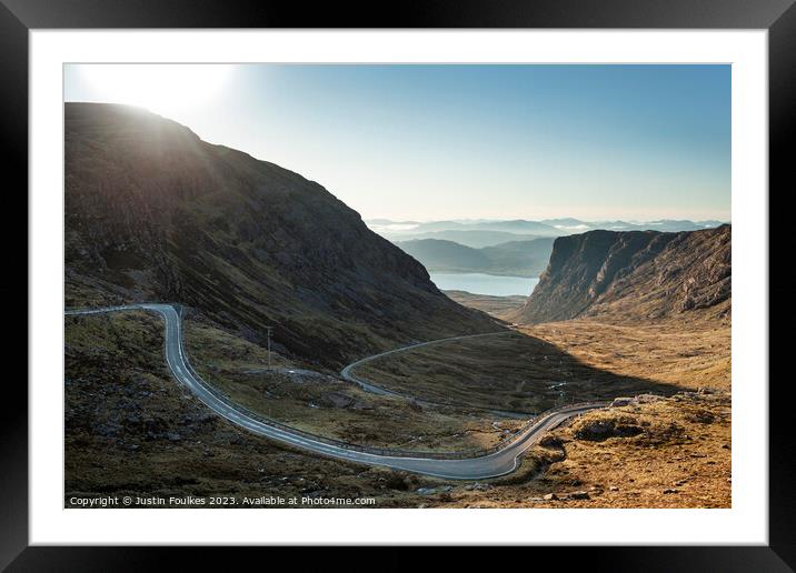 Bealach Na Ba (Pass of the Cattle), Scotland Framed Mounted Print by Justin Foulkes