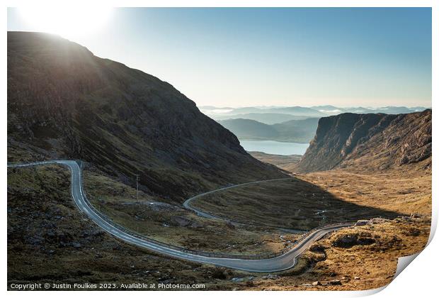 Bealach Na Ba (Pass of the Cattle), Scotland Print by Justin Foulkes