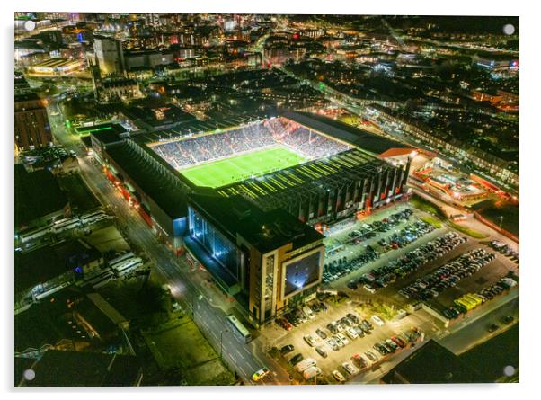 Bramall Lane at Night Acrylic by Apollo Aerial Photography
