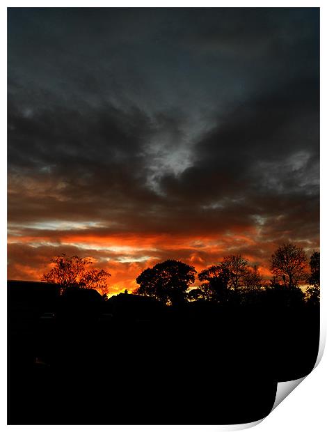 Pembrokeshire Sunset Print by Steve Purnell